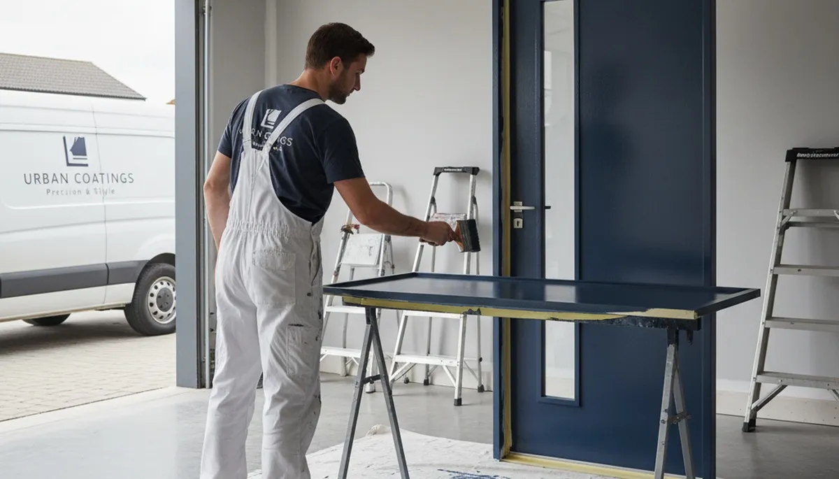 Professional door painting by expert house painters in Naperville, IL for lasting curb appeal